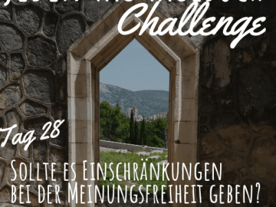 Challenge: Jeden Tag Tagebuch schreiben – Tag&nbsp;28